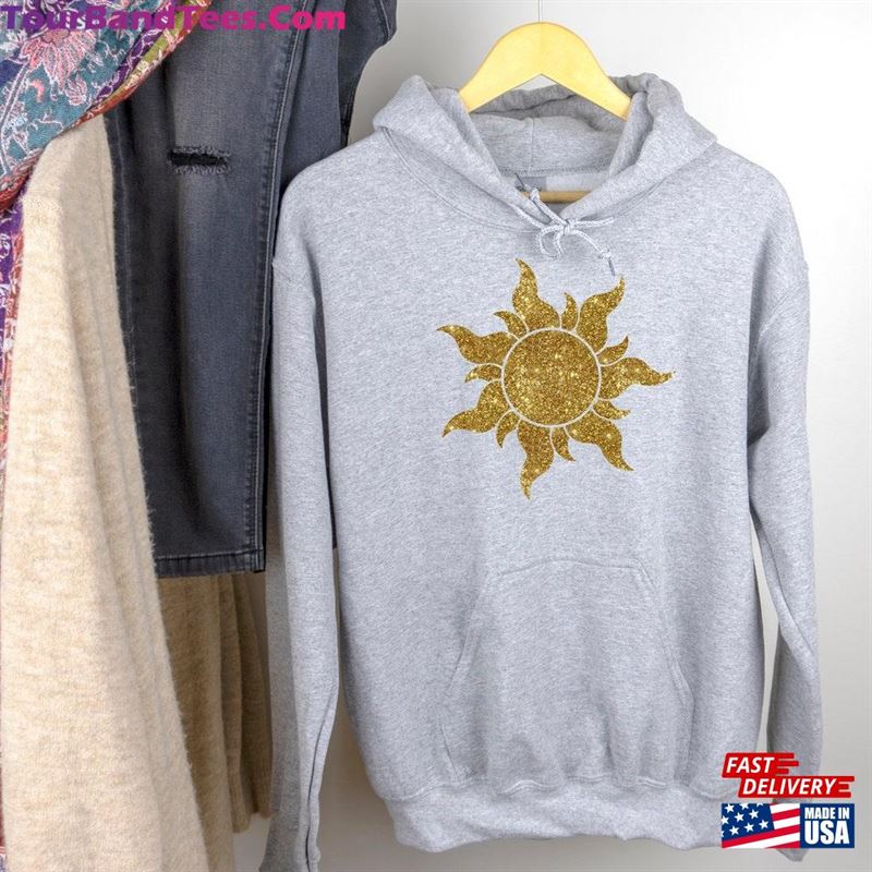 Tangled Sun Glitter Princess Hoodie Disney Sweatshirt Classic 29Uf186845 – Utopia Fashion