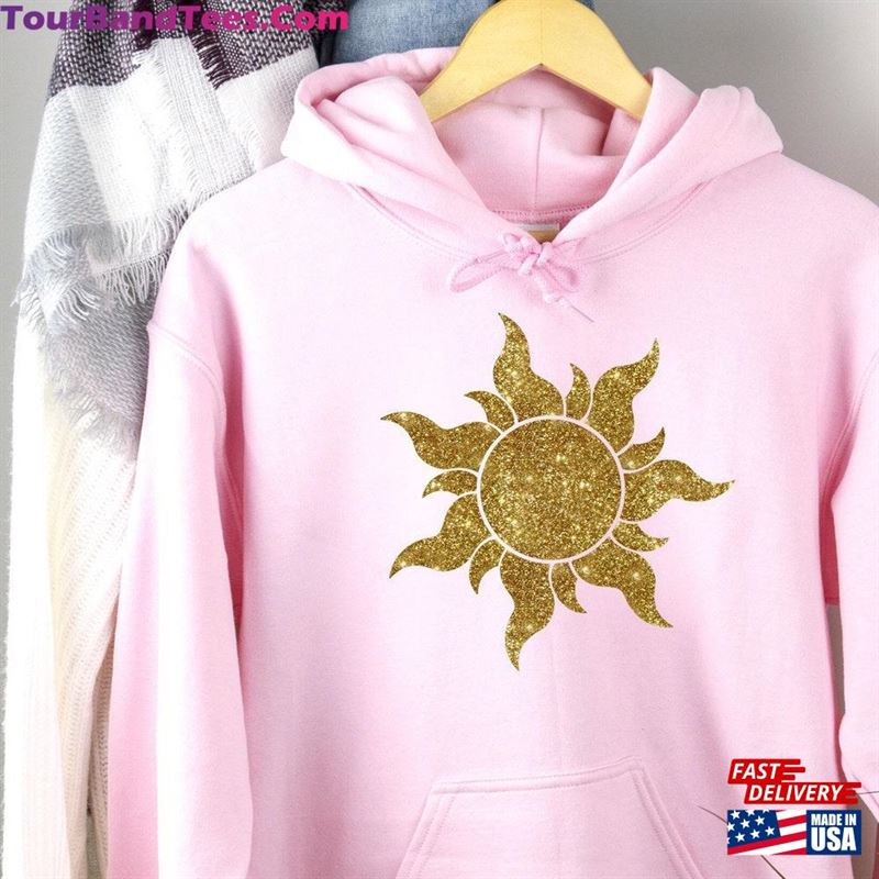 Tangled Sun Glitter Princess Hoodie Disney Sweatshirt Classic 29Uf186845 – Utopia Fashion