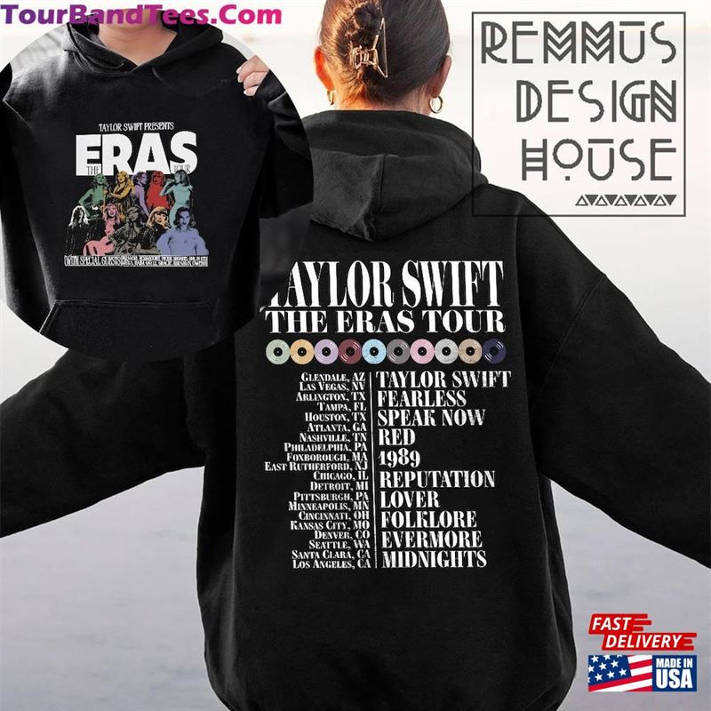 Taylor The Eras Tour Both Sides Shirt Retro Sweatshirt Swift City Hoodie T-Shirt 29Uf187291 – Utopia Fashion