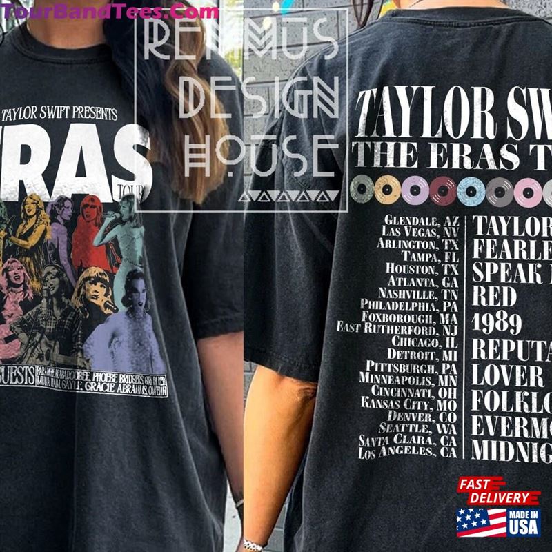 Taylor The Eras Tour Both Sides Shirt Retro Sweatshirt Swift City Hoodie T-Shirt 29Uf187291 – Utopia Fashion