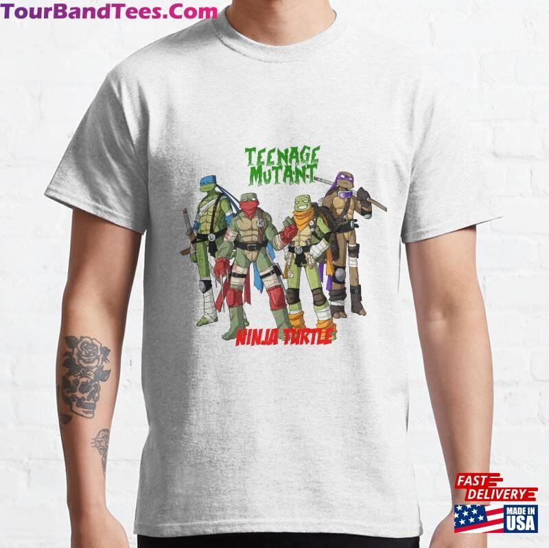 Teenage Mutant Sticker Ninja Turtles Shirt Classic Unisex 29Uf172581 – Utopia Fashion