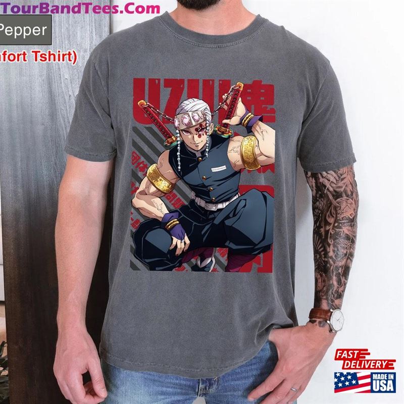 Tengen Uzui Vintage Anime Demon Shirt Slayer Hoodie Classic 29Uf186650 – Utopia Fashion