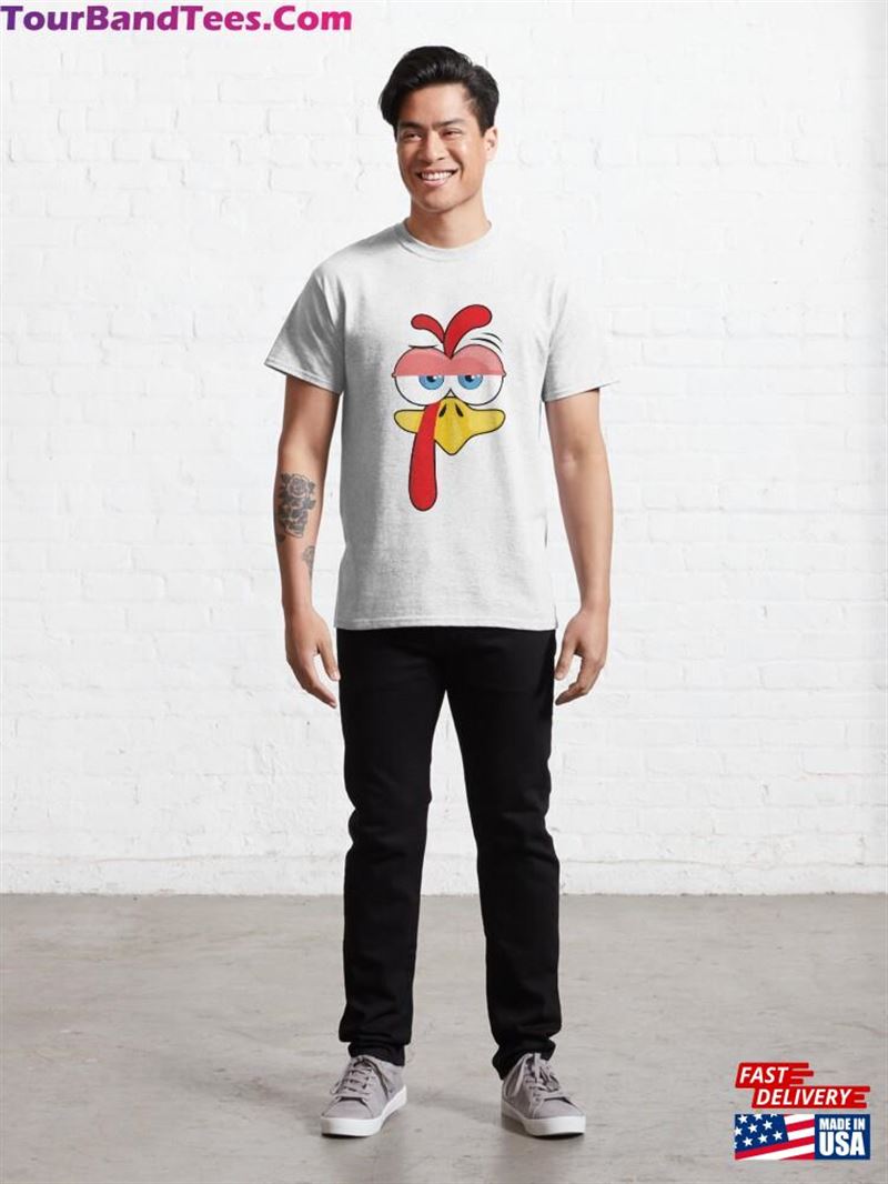 Thanksgiving Clipart Silly Turkey Face Classic T-Shirt Sweatshirt 29Uf172104 – Utopia Fashion