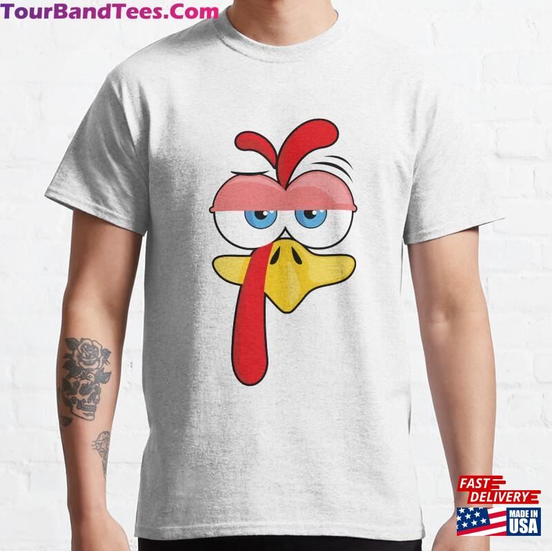 Thanksgiving Clipart Silly Turkey Face Classic T-Shirt Sweatshirt 29Uf172104 – Utopia Fashion