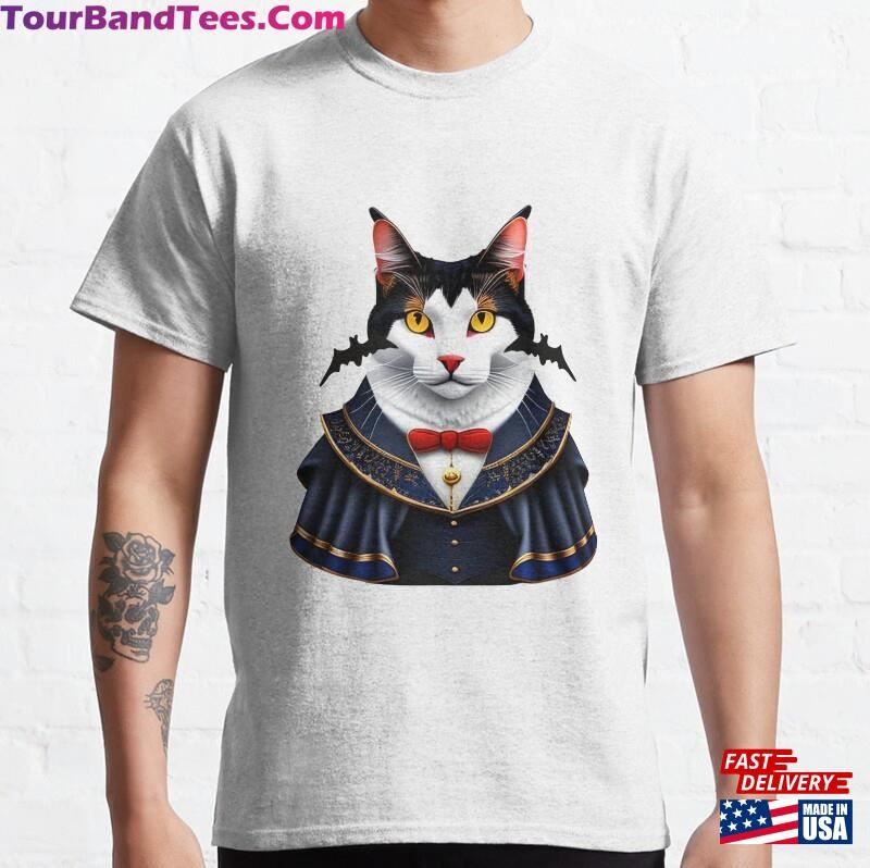 The Cracula Cat Design Classic T-Shirt Unisex 29Uf187108 – Utopia Fashion