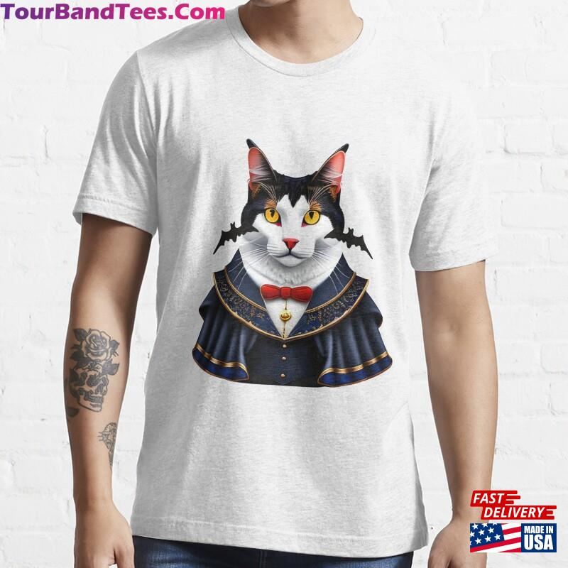 The Cracula Cat Design Essential T-Shirt Classic 29Uf187084 – Utopia Fashion