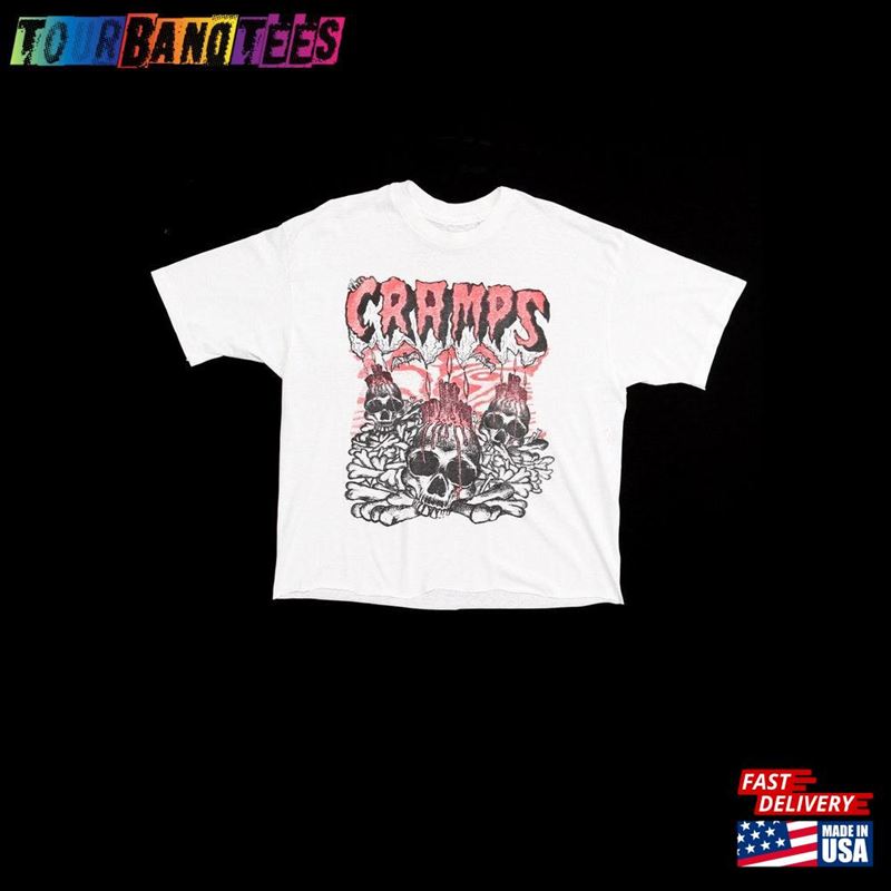 The Cramps Punk Rock Whiet T Shirt Skulls Bones T-Shirt Hoodie 29Uf169978 – Utopia Fashion