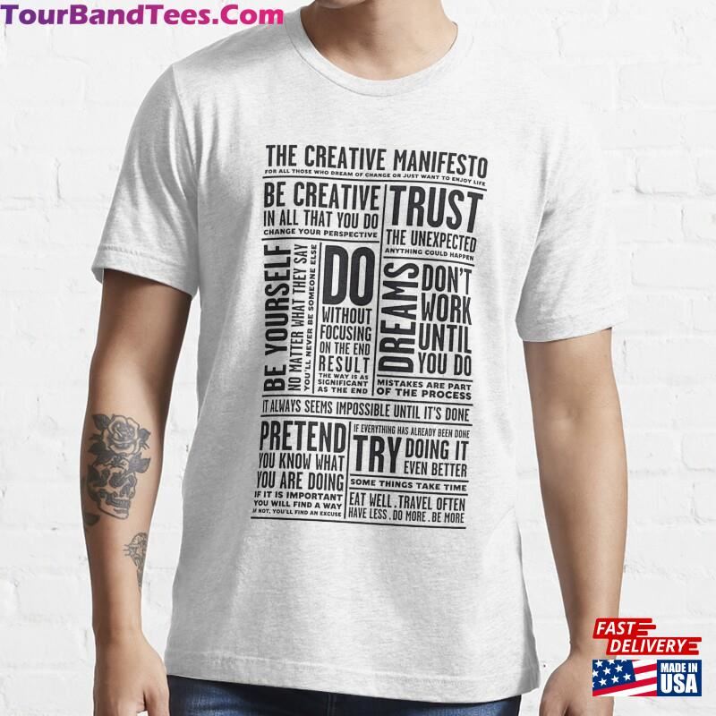 The Creative Manifesto Essential T-Shirt Sweatshirt Unisex 29Uf166135 – Utopia Fashion