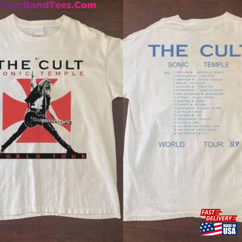 The Cult Sonic Temple World Tour T-Shirt Hard Rock Band Shirt Unisex 29Uf170054 – Utopia Fashion