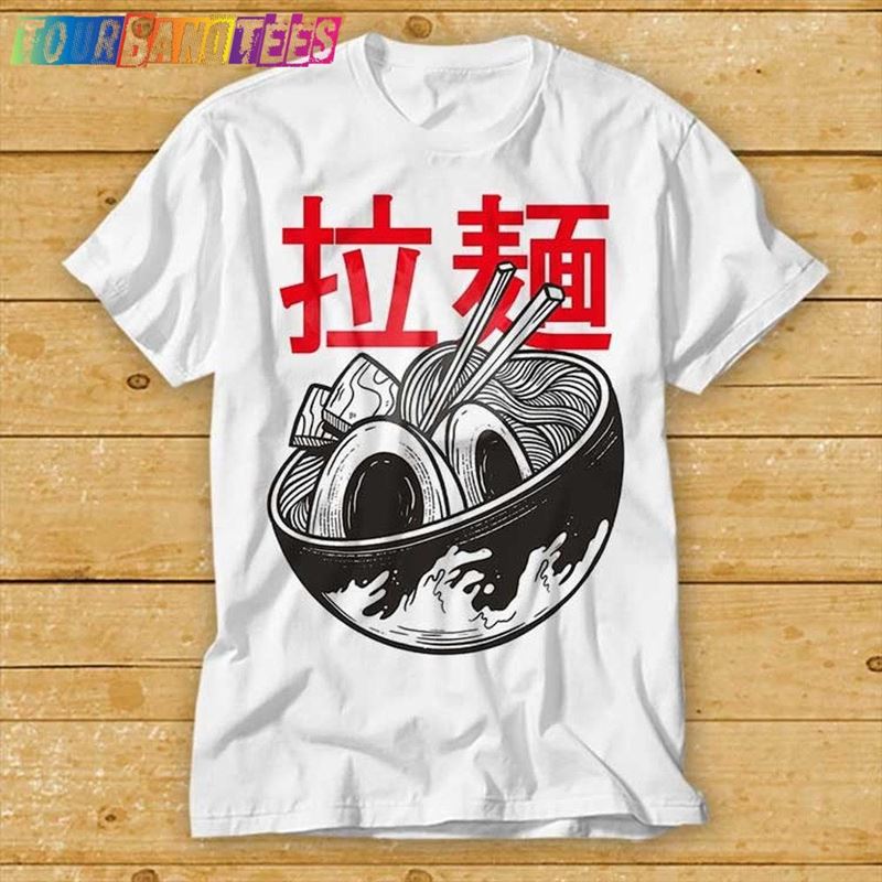 The Great Wave Off Kanagawa Kawaii Japanese Anime Skeleton Ramen T-Shirt Unisex 29Uf177610 – Utopia Fashion