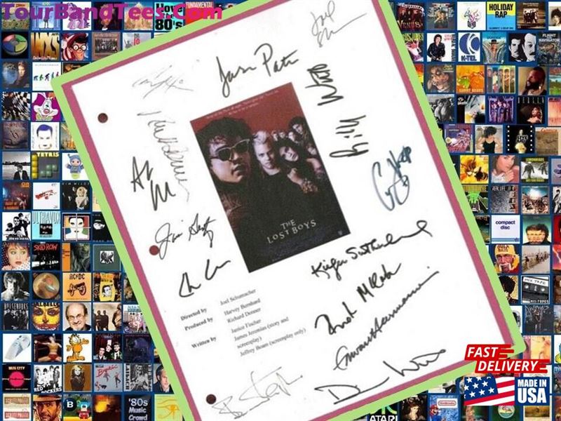 The Lost Boys Movie Script Signed Autographed Jason Patric Corey Feldman Haim T-Shirt Hoodie 29Uf167624 – Utopia Fashion