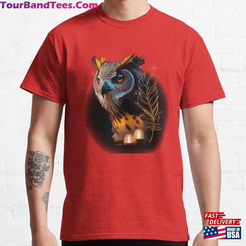 The Mystical Night Owl Classic T-Shirt Unisex 29Uf187389 – Utopia Fashion