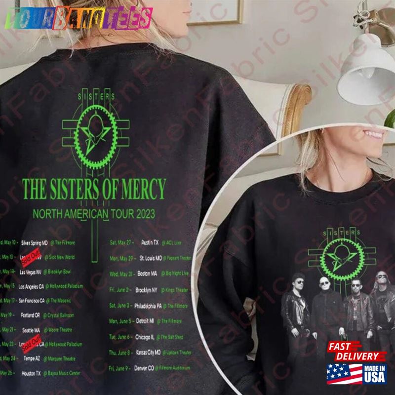 The Sisters Of Mercy Band North America Tour Shirt Hoodie Unisex 29Uf170022 – Utopia Fashion