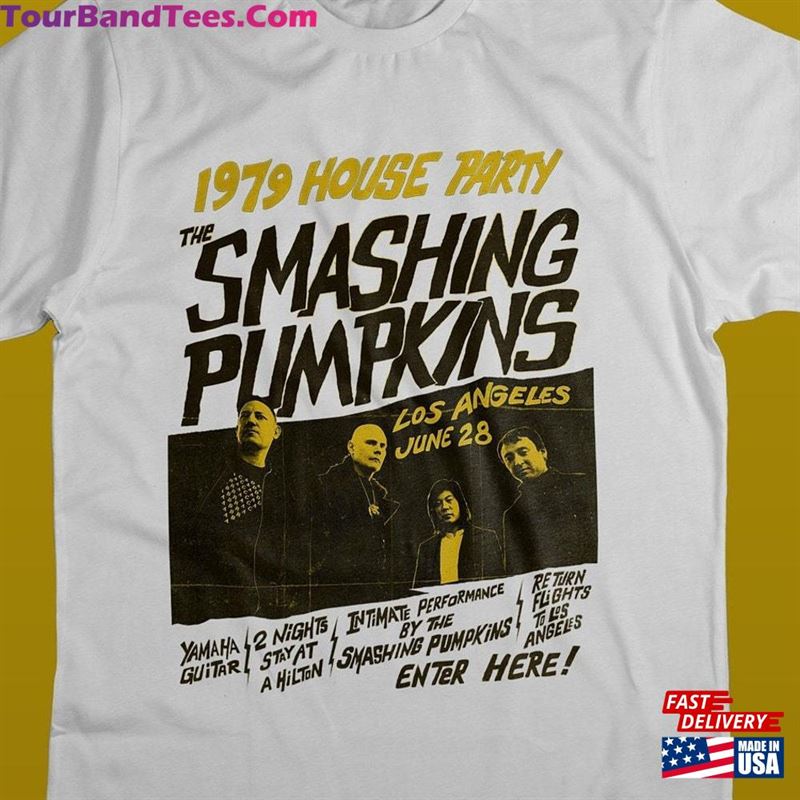 The Smashing Pumpkins Vintage T-Shirt 90S Rock Band Tee Gift For Dad Hoodie Classic 29Uf171057 – Utopia Fashion