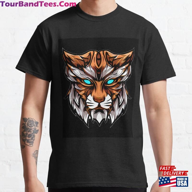 The White Tiger Inspired Illustration Design Classic T-Shirt Hoodie 29Uf177414 – Utopia Fashion