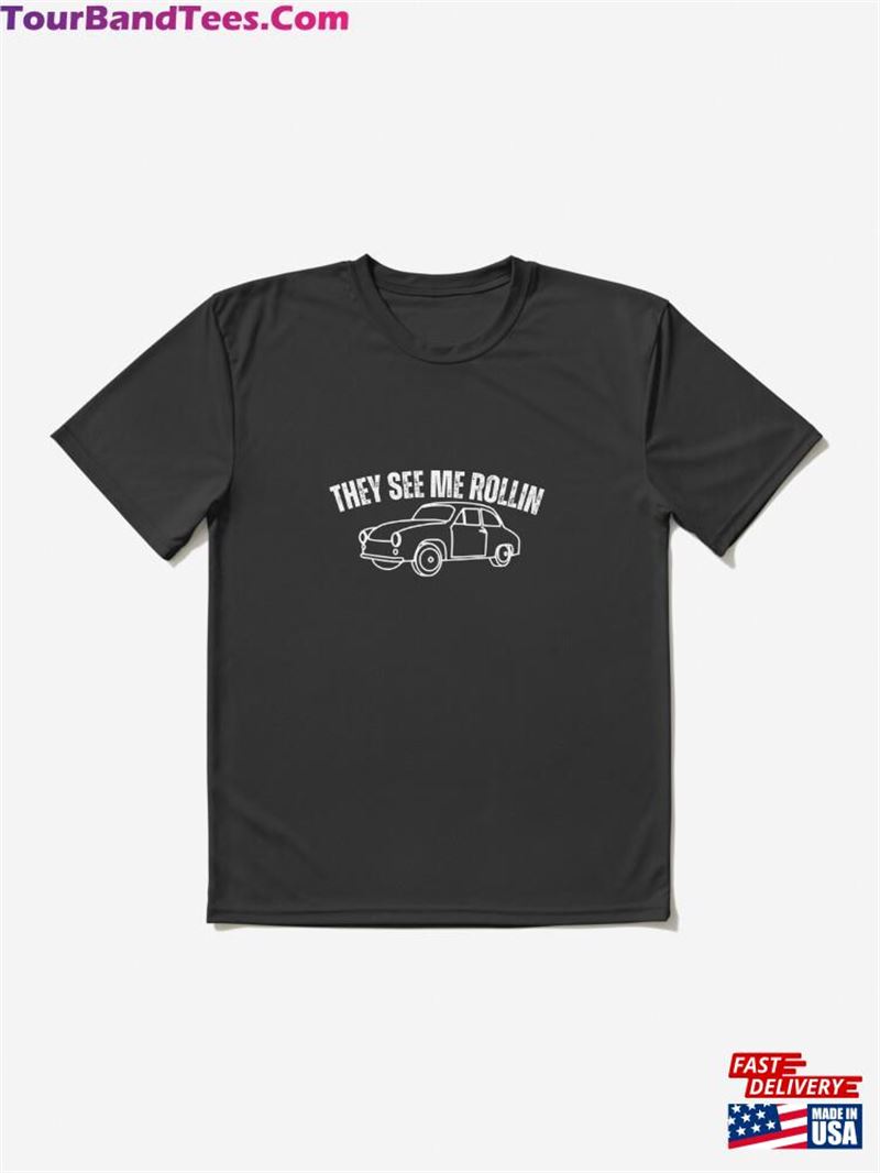 They See Me Rollin’Funny Soccer Dad Amp Mom Minivan T-Shirt Active Unisex Classic 29Uf172405 – Utopia Fashion