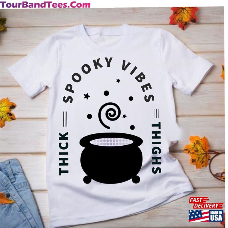 Thick Thighs And Spooky Vibes Sublimation T-Shirt Sweatshirt 29Uf177617 – Utopia Fashion