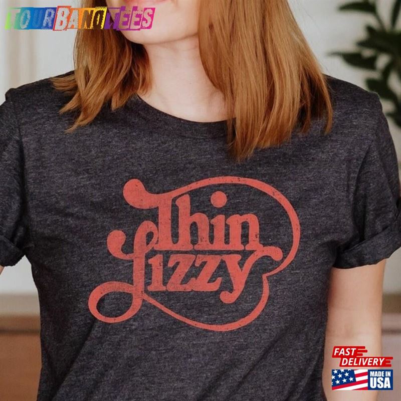 Thin Lizzy First Logo Tshirt Vintage Style Tee Hoodie Classic 29Uf172723 – Utopia Fashion