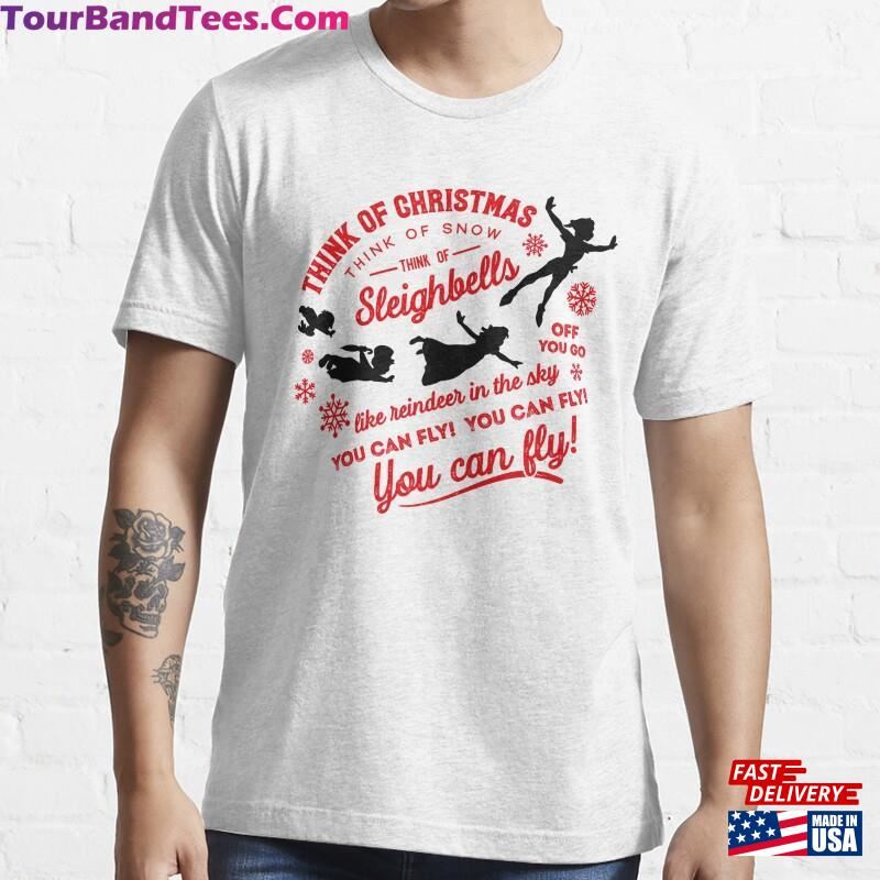 Think Of Christmas Peter Pan Inspired You Can Fly T-Shirt Essential Hoodie Classic 29Uf187721 – Utopia Fashion