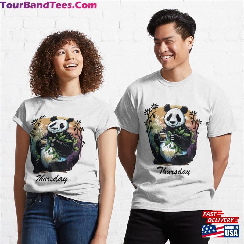 Thursday Panda Classic T-Shirt Unisex 29Uf177436 – Utopia Fashion