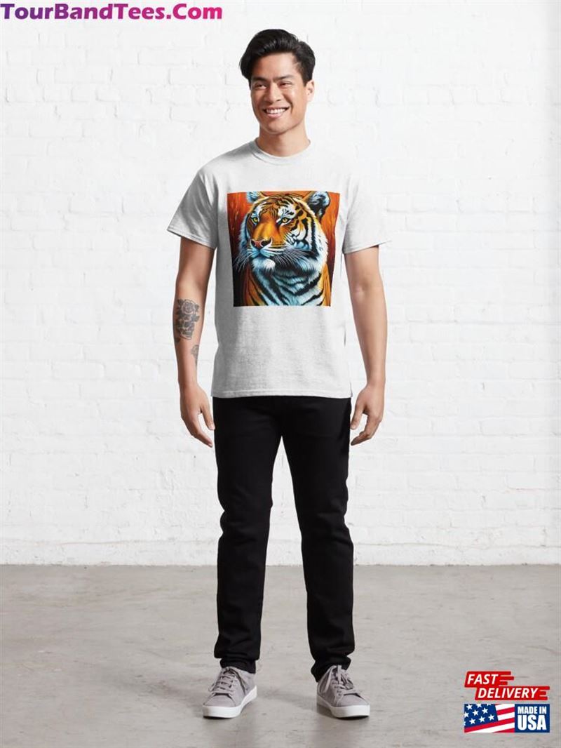 Tiger Portrait Classic T-Shirt Unisex 29Uf186628 – Utopia Fashion