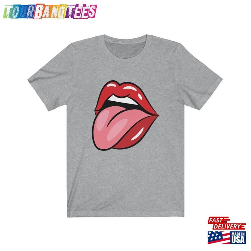 Tongue Out T-Shirt Red Lips Shirt Rolling Stone Inspired Sweatshirt Classic 29Uf172418 – Utopia Fashion