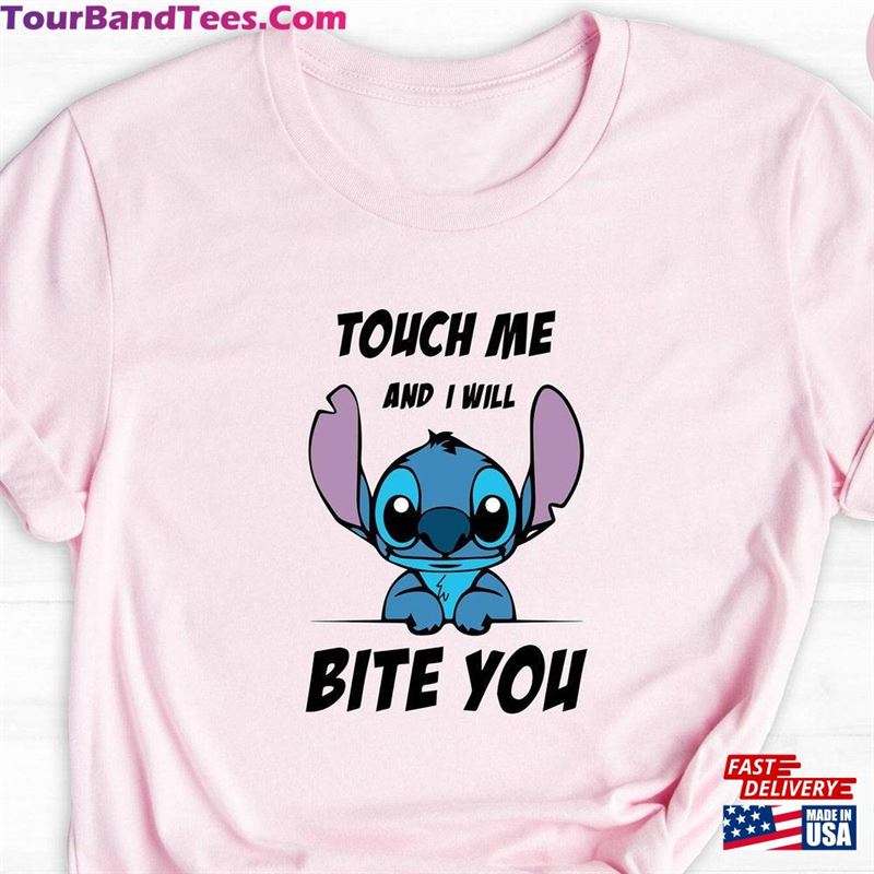 Touch Me And I Will Bite You Shirt Lilo Stitch Funny T-Shirt Hoodie 29Uf172780 – Utopia Fashion