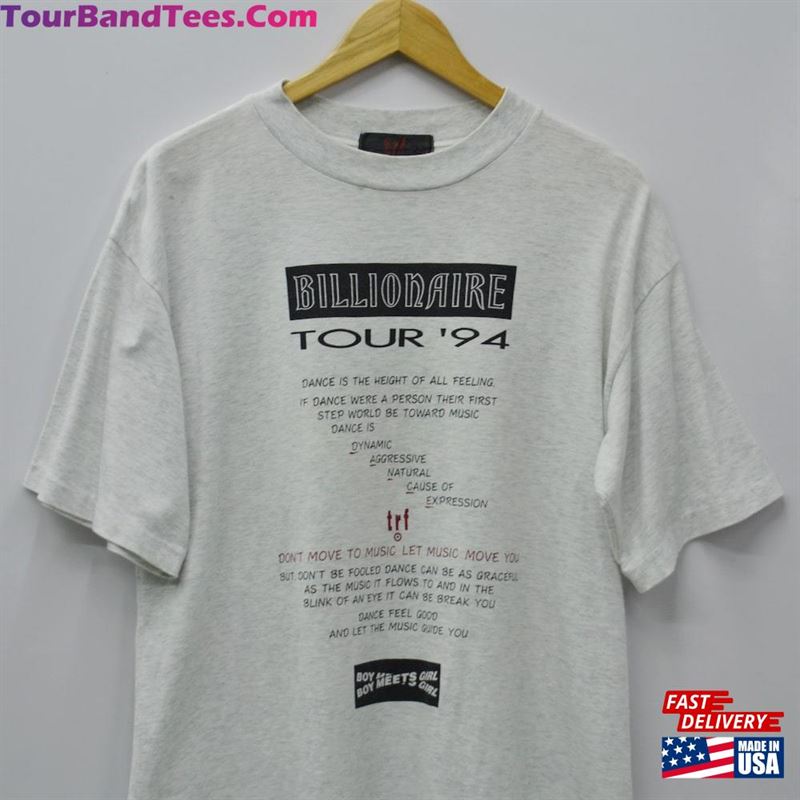 Trf Band Shirt Vintage T-Shirt 90S Tour’94 Billionaire Boy Meets Girl Made In Japan Tee Size S Sweatshirt 29Uf164775 – Utopia Fashion