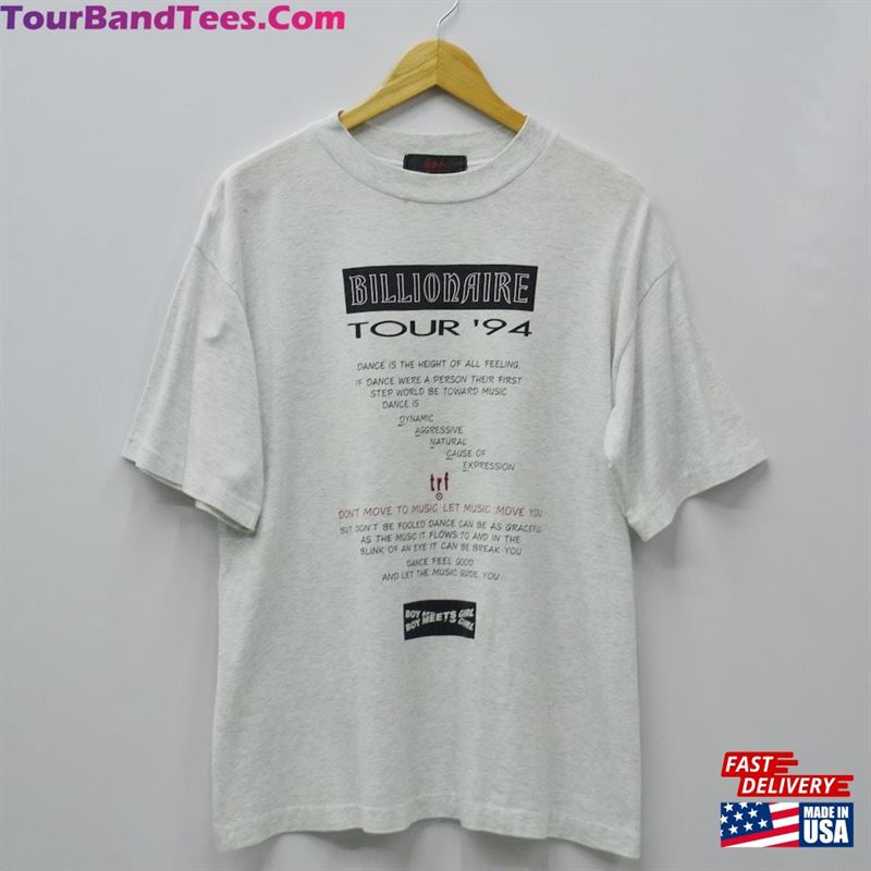 Trf Band Shirt Vintage T-Shirt 90S Tour’94 Billionaire Boy Meets Girl Made In Japan Tee Size S Sweatshirt 29Uf164775 – Utopia Fashion