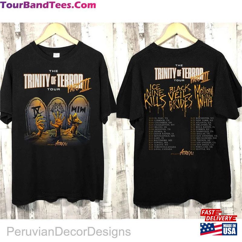 Trinity Of Terror Tour Part T-Shirt Concert Shirt Unisex 29Uf166997 – Utopia Fashion