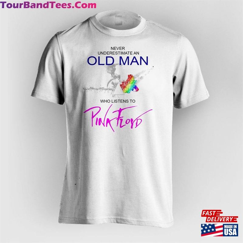 Tshirt Pink Floyd Never Underestimate An Old Man Who Listens To Floyd! Free Shipping! Classic T-Shirt 29Uf169512 – Utopia Fashion