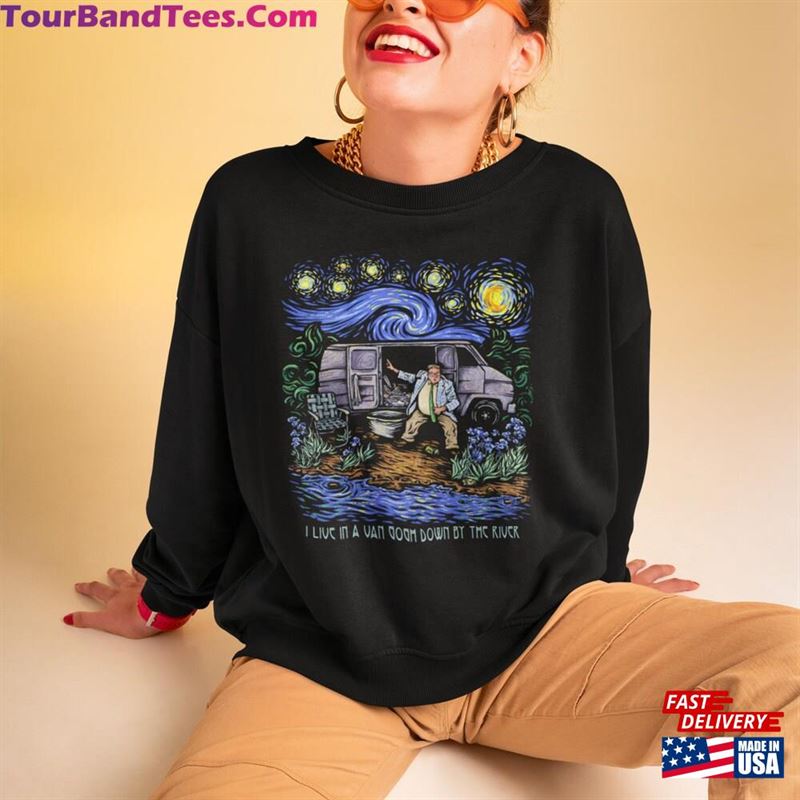 Van Gogh Live In A Down By The River Vintage T-Shirt Starry Night Shirt Matt Foleys Unisex Sweatshirt 29Uf166103 – Utopia Fashion