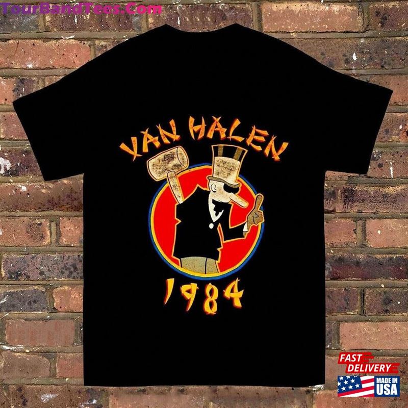 Van Halen Tour Shirt Vintage Rock Band Tee T-Shirt Classic 29Uf168062 – Utopia Fashion