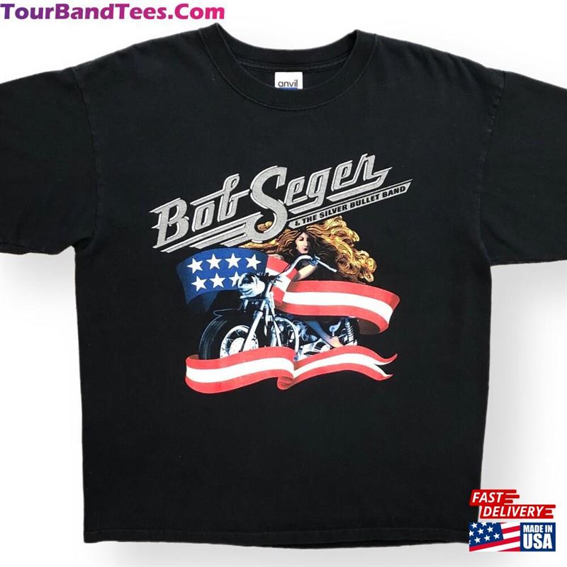 Vintage Bob Seger The Double Sided North American Tour Rock T-Shirt Hoodie 29Uf168719 – Utopia Fashion