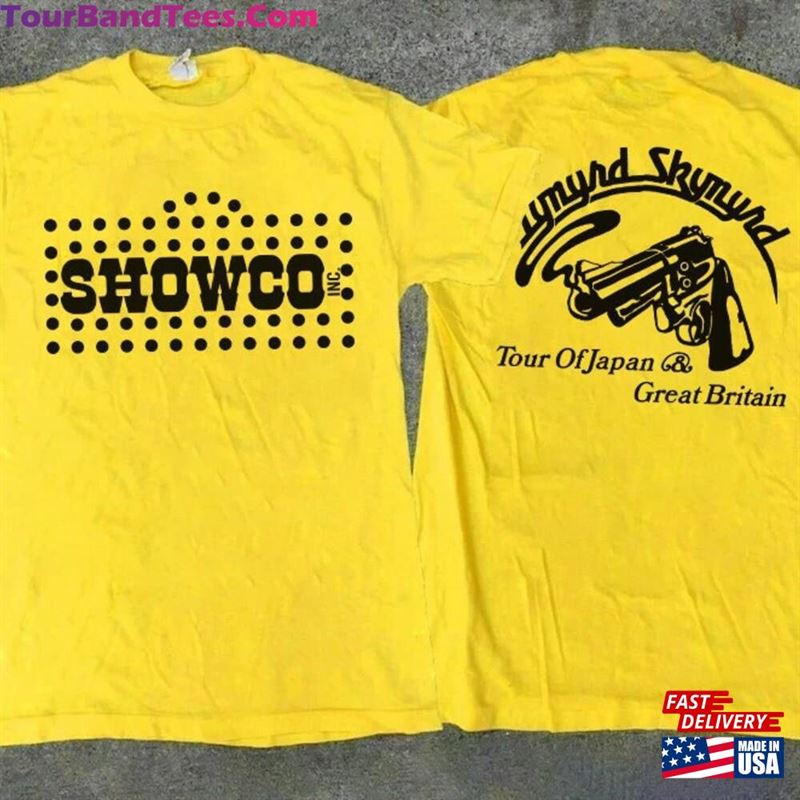 Vintage Lynyrd Skynyrd Showco Tour Of Japan Great Britain Rock Gbr Unisex Tee 70S Shirt Hoodie 29Uf165181 – Utopia Fashion