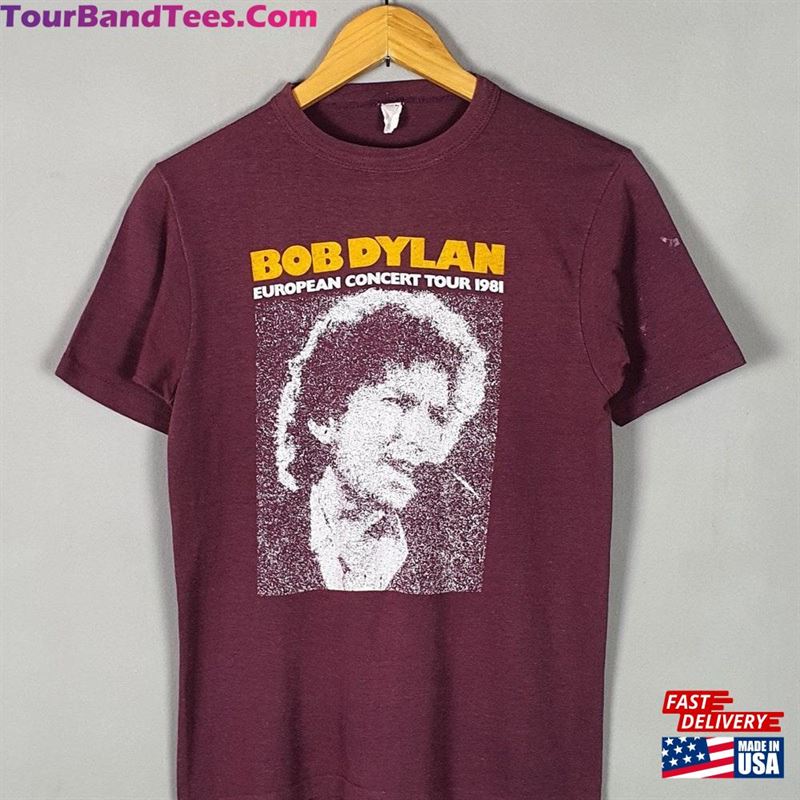 Vintage Bob Dylan European Tour T-Shirt Size Xs S Rare 70S 80S Blues Pop Folk Jazz Heartland Rock N Unisex Classic 29Uf169036 – Utopia Fashion