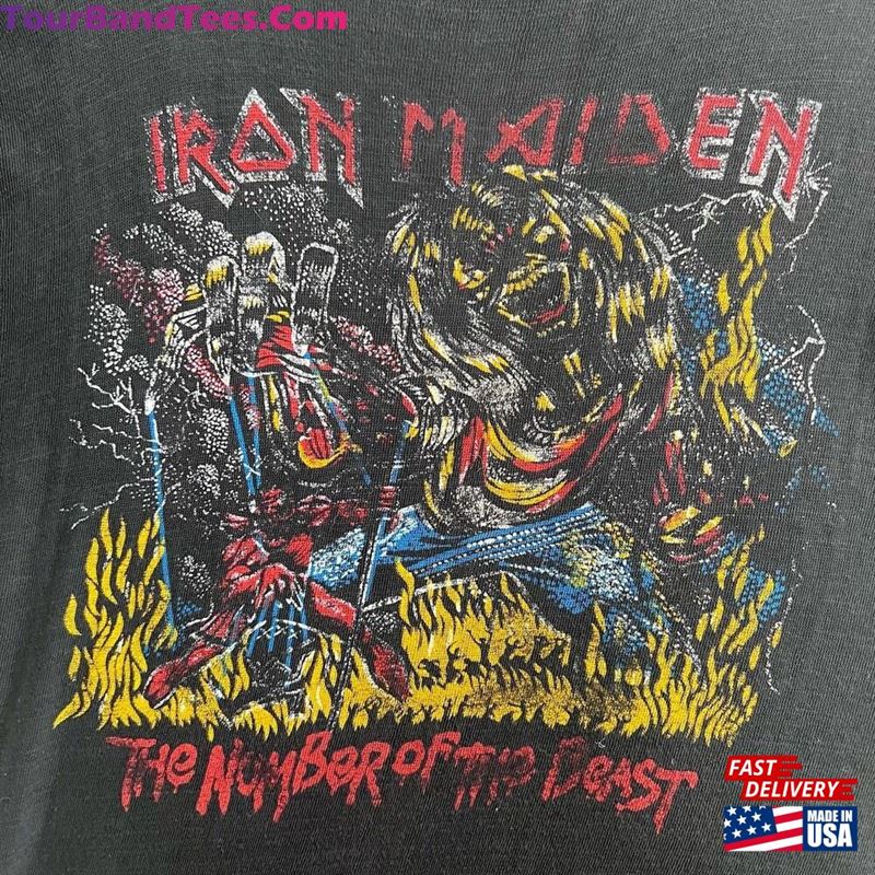 Vintage Iron Maiden The Number Of Beast On Road Tour T-Shirt Hoodie 29Uf167368 – Utopia Fashion