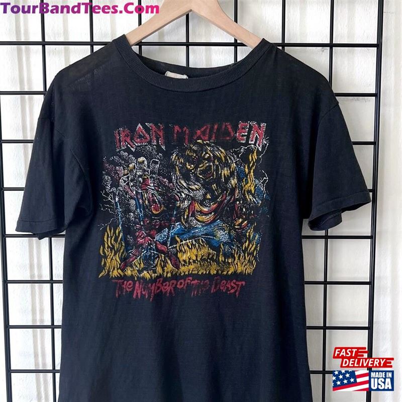 Vintage Iron Maiden The Number Of Beast On Road Tour T-Shirt Hoodie 29Uf167368 – Utopia Fashion