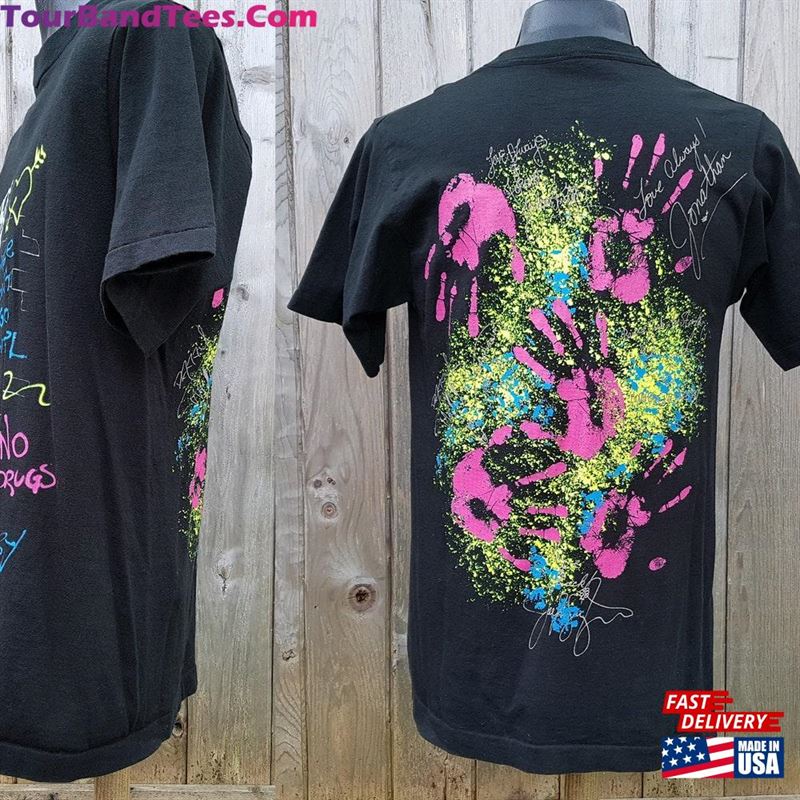 Vintage New Kids On The Block T-Shirt Backstage Pass Two Sided Rare Promo Tee Neon Splatter Tour Concert Sz S M Made In Canada Unisex 29Uf167574 – Utopia Fashion