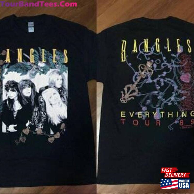 Vintage The Bangles Everything Tour T-Shirt Shirt Hoodie Classic 29Uf170057 – Utopia Fashion