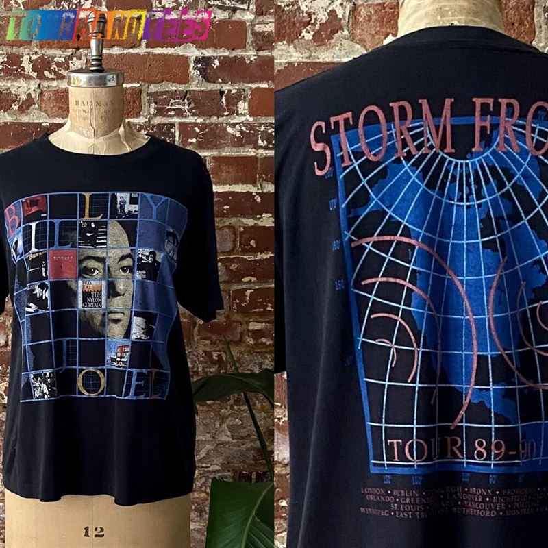 Vintage Billy Joel Storm Front Tour T-Shirt Early 90S Paper Thin North American Tee Single Stitch Hoodie Unisex 29Uf166893 – Utopia Fashion