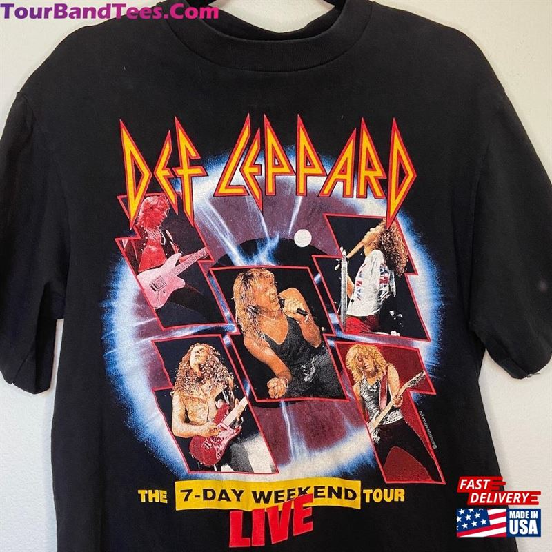 Vintage Def Leppard The Day Weekend Tour Live T-Shirt Classic 29Uf165184 – Utopia Fashion