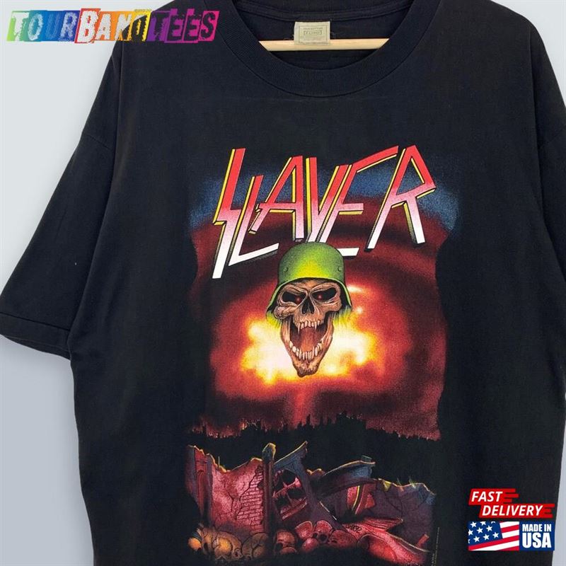 Vintage Slayer Quot Donnington Tee T Hoodie Unisex 29Uf172879 – Utopia Fashion