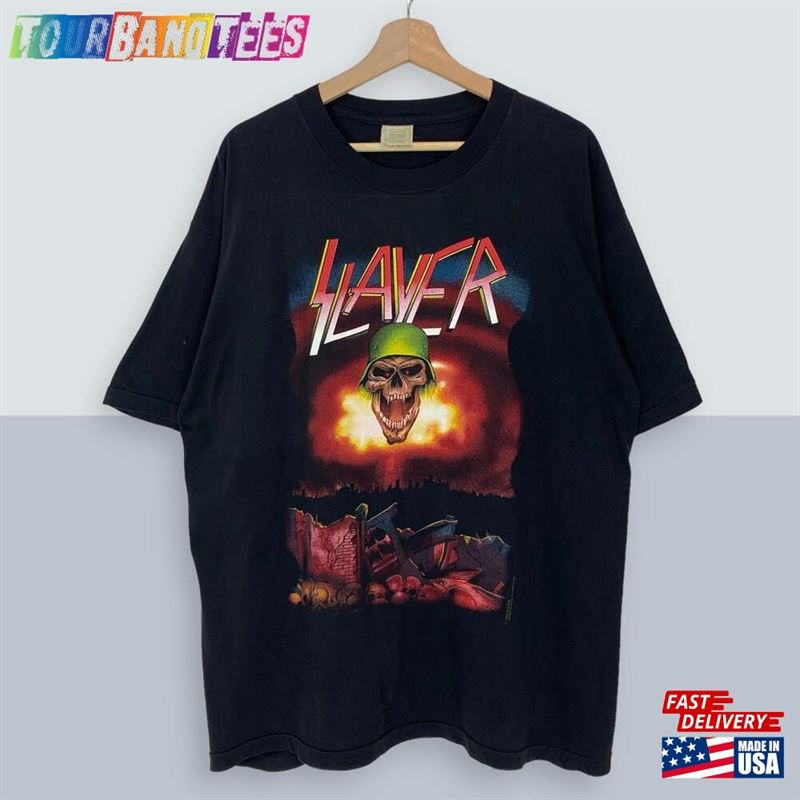 Vintage Slayer Quot Donnington Tee T Hoodie Unisex 29Uf172879 – Utopia Fashion