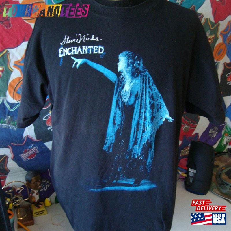 Vintage Stevie Nicks Enchanted Concert Band Tee Tour T-Shirt 90’S Fleetwood Mac Xl Sweatshirt Unisex 29Uf173405 – Utopia Fashion