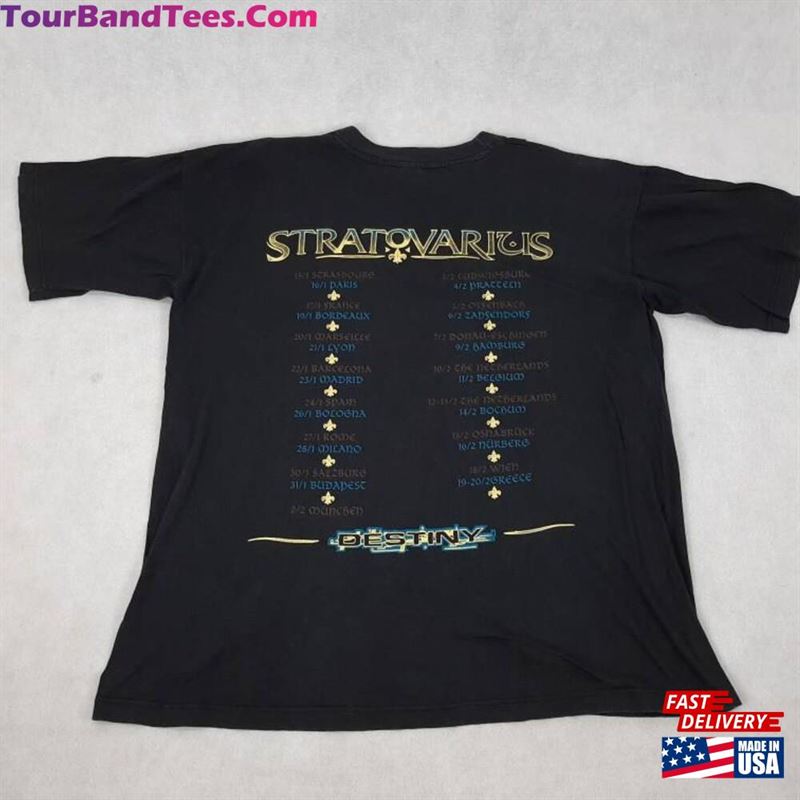 Vintage Stratovarius Tour T-Shirt Hoodie Unisex 29Uf164889 – Utopia Fashion