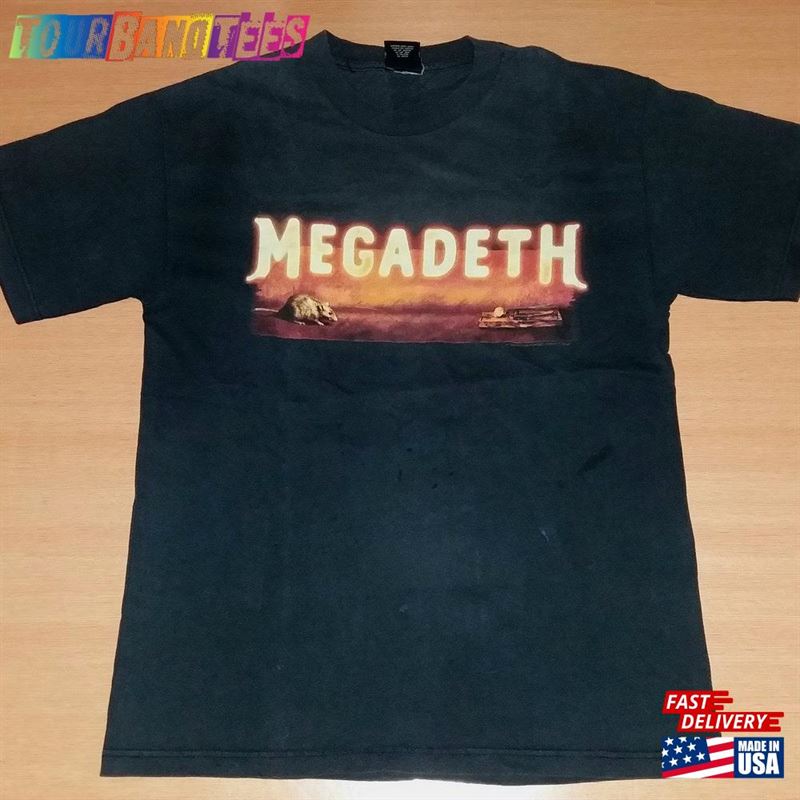 Vintage Megadeth Risk Japan Korea Tour Concert Promo Thrash Metal Rare 90S T-Shirt Hoodie Unisex 29Uf170231 – Utopia Fashion