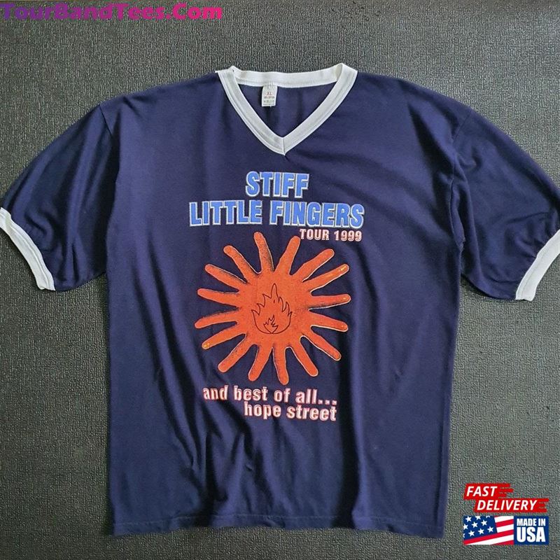 Vintage Stiff Little Fingers Uk Tour T-Shirt Size Xl 90S Rare Slf Band Punk Rock Ska New Wave 1990S Promo Concert The Jam Tee Unisex Sweatshirt 29Uf169995 – Utopia Fashion