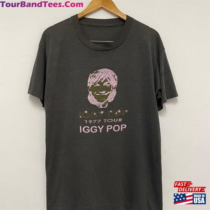 Vintage Iggy Pop Tour Punk T-Shirt Rock Rare Unisex 29Uf169176 – Utopia Fashion