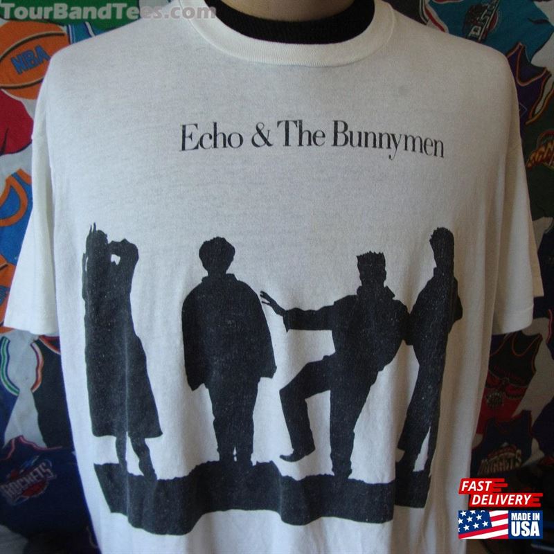 Vintage 80’S Echo And The Bunnymen Game Concert Tour T-Shirt Size 2Xl Classic Unisex 29Uf171256 – Utopia Fashion